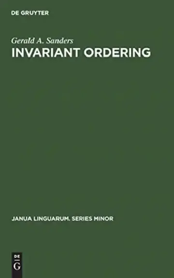 Cover of Invariant Ordering