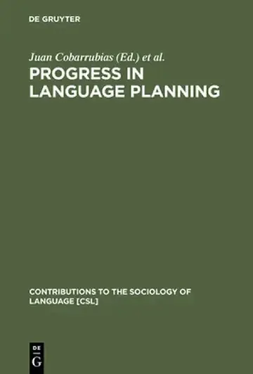 Cover of Progress in Language Planning