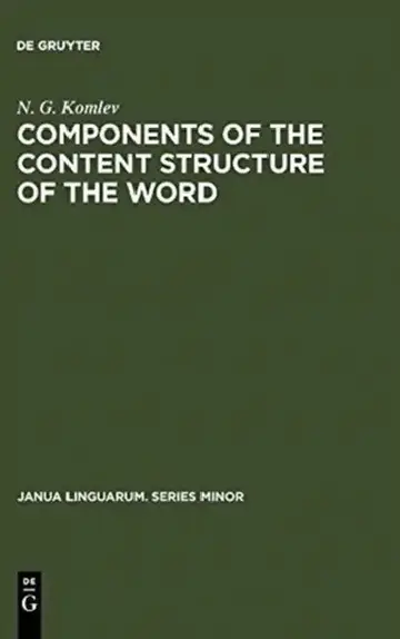 Cover of Components of the Content Structure of the Word