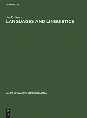 Cover of Languages and Linguistics