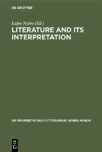 Cover of Literature and Its Interpretation
