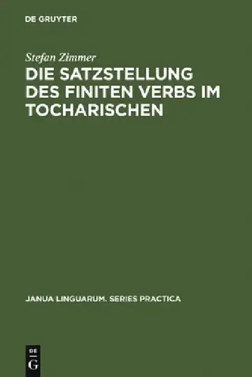 Cover of Die Satzstellung des finiten Verbs im Tocharischen