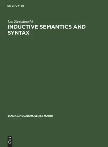 Cover of Inductive Semantics and Syntax