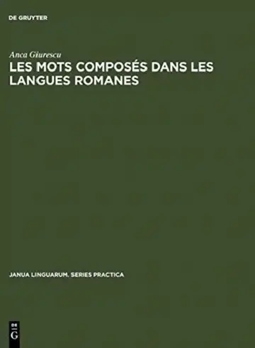 Cover of Les Mots Composés Dans Les Langues Romanes