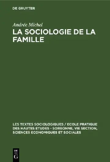 Cover of La Sociologie de la Famille