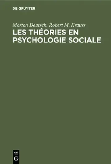 Cover of Les théories en psychologie sociale