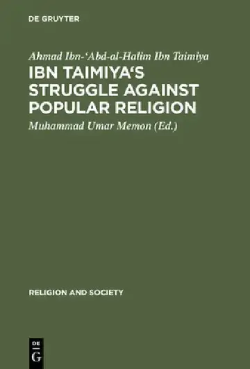 Cover of Ibn Taimiya's Struggle Against Popular Religion