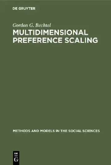 Cover of Multidimensional Preference Scaling