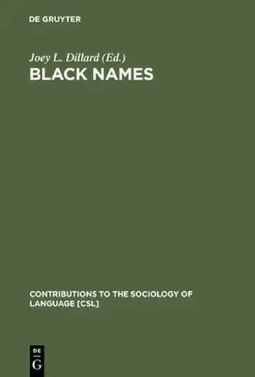Cover of Black Names