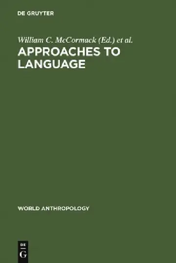 Cover of Approaches to Language