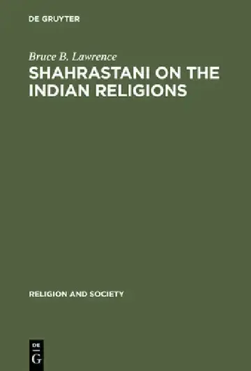 Cover of Shahrastani on the Indian Religions