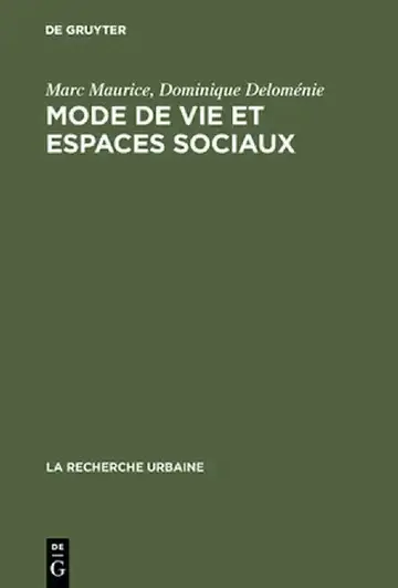 Cover of Mode de Vie Et Espaces Sociaux
