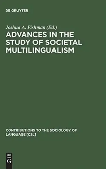 Cover of Advances in the Study of Societal Multilingualism