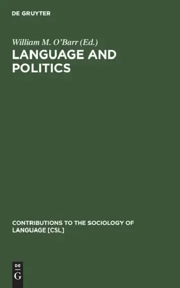 Cover of Language and Politics