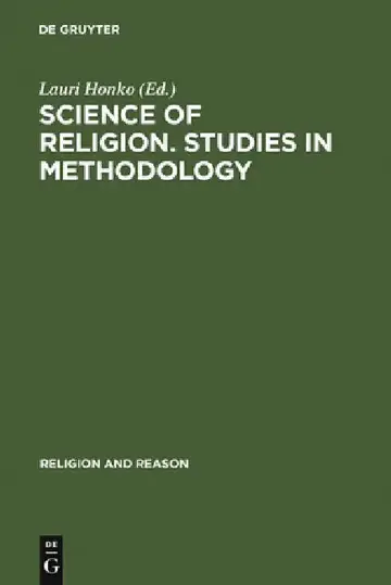 Cover of Science of Religion. Studies in Methodology