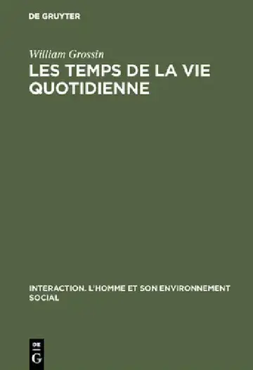 Cover of Les Temps de la Vie Quotidienne