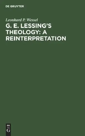 Cover of G. E. Lessing's Theology