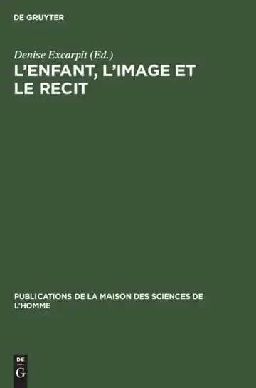 Cover of L'enfant, l'image et le recit