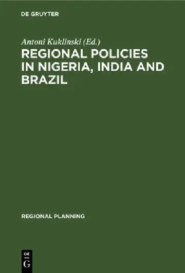 Cover of Regional Policies in Nigeria, India and Brazil