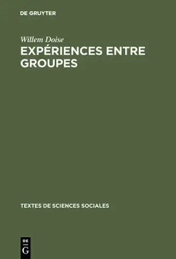 Cover of Exp'riences Entre Groupes