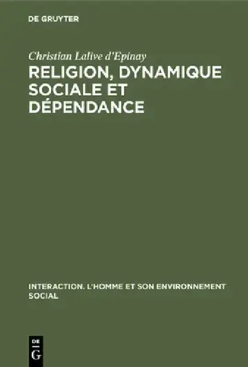 Cover of Religion, dynamique sociale et dépendance