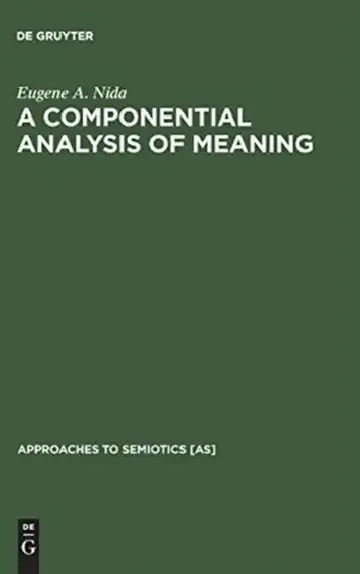 Cover of A Componential Analysis of Meaning