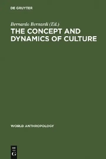 Cover of The concept and dynamics of culture