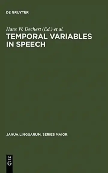 Cover of Temporal Variables in Speech
