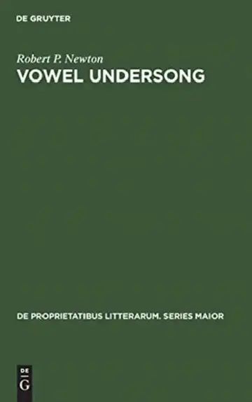 Cover of Vowel undersong