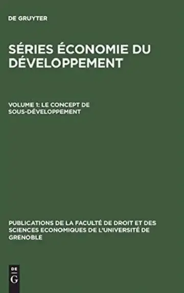Cover of Le concept de sous-développement