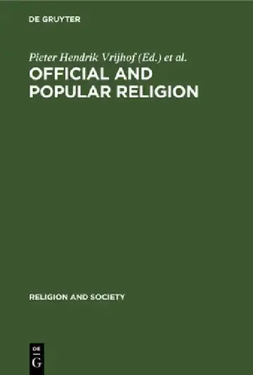 Cover of Official and Popular Religion