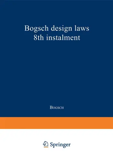 Cover of Bogsch Design Laws 8th Instalment