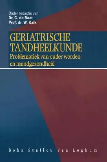 Cover of Geriatrische Tandheelkunde