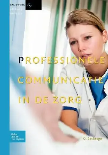 Cover of Professionele Communicatie In de Zorg
