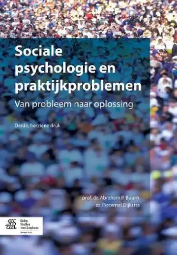 Cover of Sociale Psychologie En Praktijkproblemen