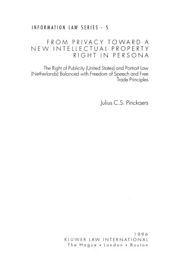 Cover of From Privacy Toward A New Intellectual Prop Right in Persona