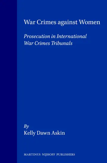 Cover of War Crimes Against Women
