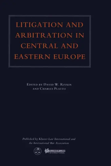 Cover of Litigation and Arbitration in Central and Eastern Europe