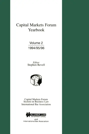 Cover of Capital Markets Forum Yearbook