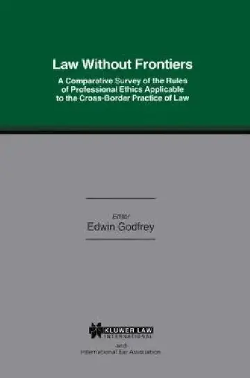 Cover of Law W/O Frontiers Comp Survey of Rules Prof Ethics Applicable Cro