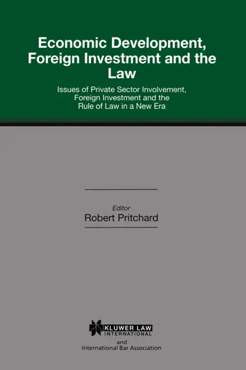 Cover of Economic Development, Foreign Investment and the Law