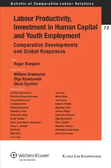 Cover of Labour Productivity, Investment in Human Capital and Youth Employment. Comparative Developments and Global Responses