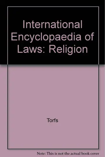 Cover of International Encyclopaedia of Laws