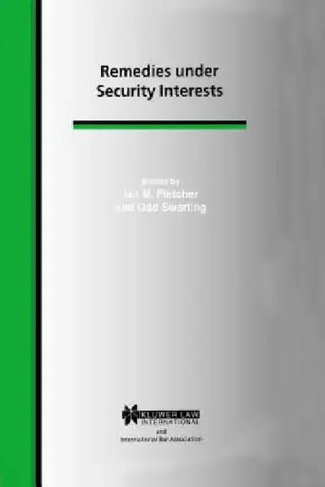 Cover of Remedies Under Security Interests