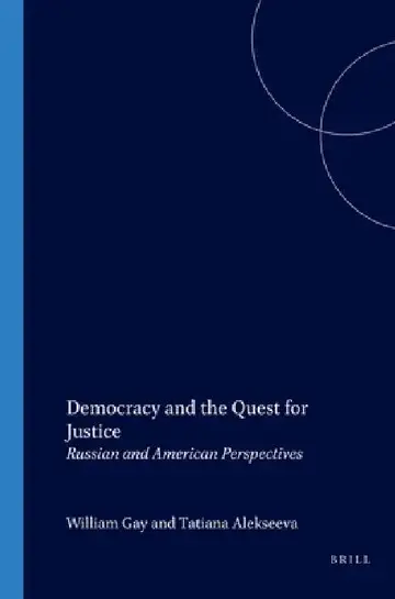 Cover of Democracy and the Quest for Justice