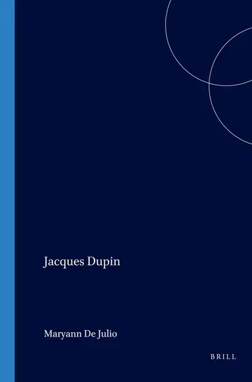 Cover of Jacques Dupin