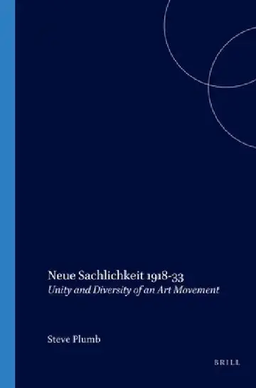 Cover of Neue Sachlichkeit 1918-33