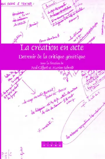 Cover of La création en acte