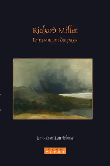 Cover of Richard Millet