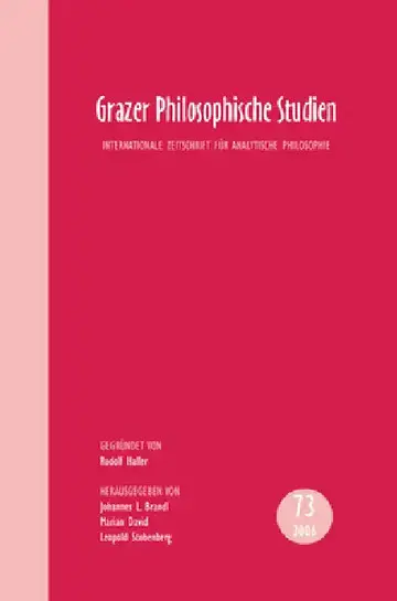 Cover of Grazer Philosophische Studien